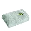 1Pc 26x48cm Fruit Embroidered Bamboo Cotton Solid Color Children Small Hand Face Towel 5