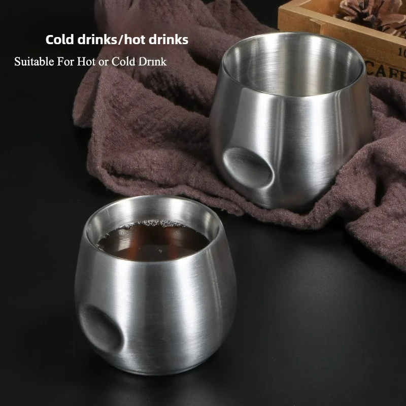 Double Layer Insulated Stainless Steel Mug for Hot Beverages and Outdoor Adventures