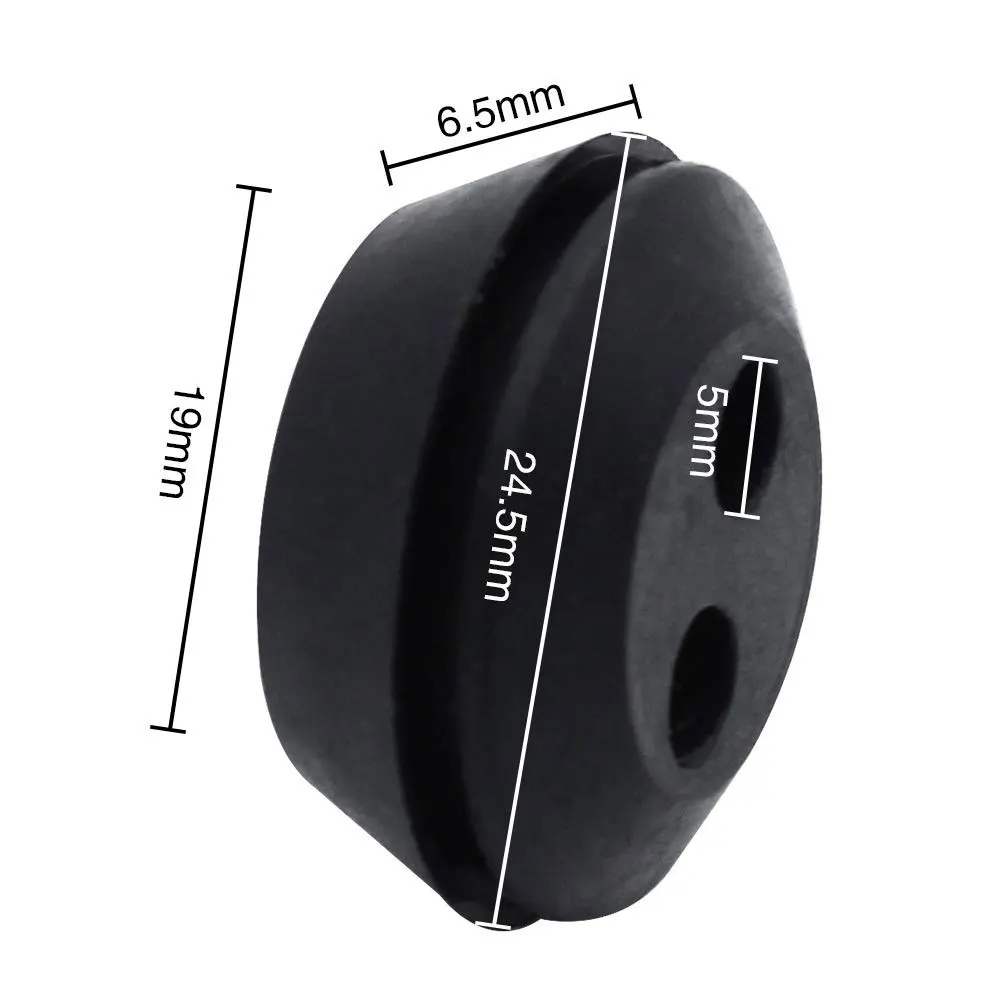 Description Picture 6 of item6Pcs Rubber Grommet 2 Holes Fuel Tank Seal Grommet Fuel Tank Rubber Grommet For Hedge Trimmer Brush Cutters