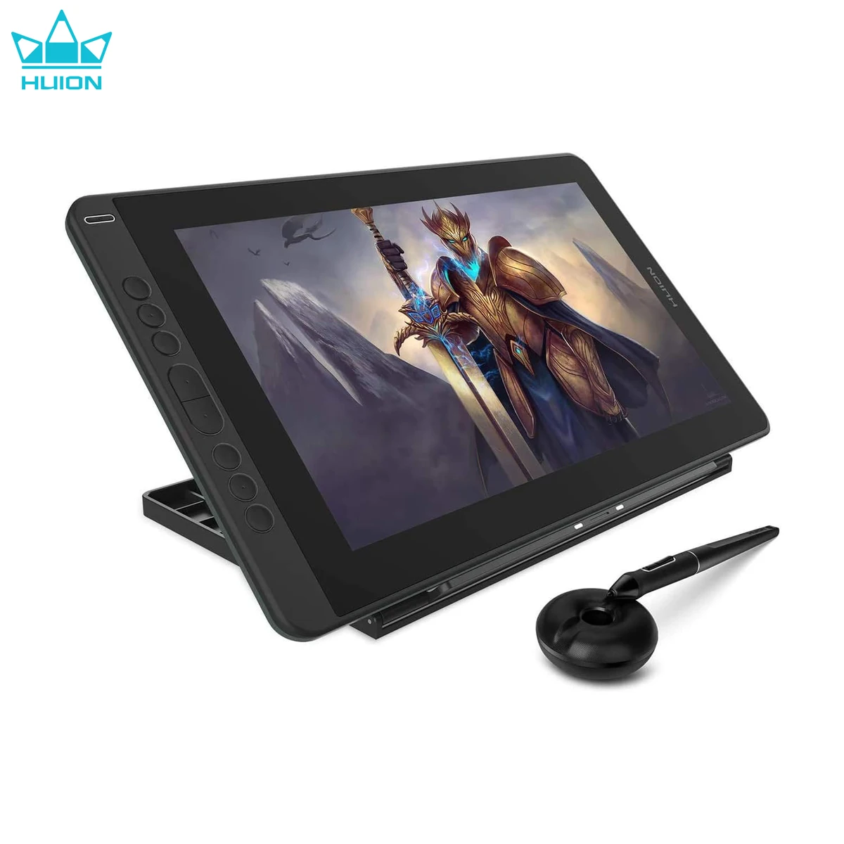 Huion 13 Inch Graphics Tablet Kamvas 13 with Screen Pen Display Tilt Function Battery-Free Stylus for Remote Working Drawing