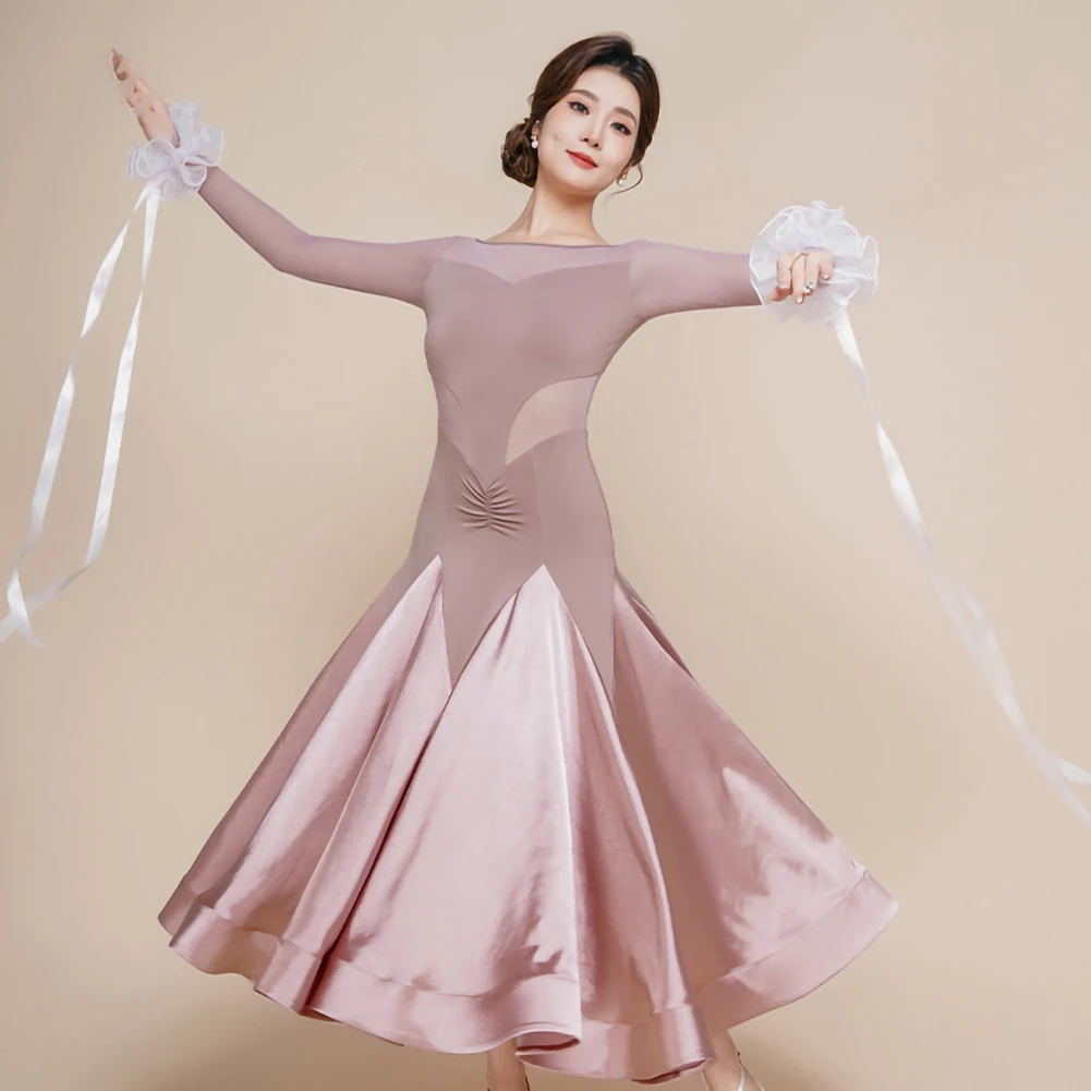 Tango Accessories White Hand Sleeves Modern Dance Accessories Red Streamers Arm Ornaments Black Ballroom Dancing Stage Wear Use