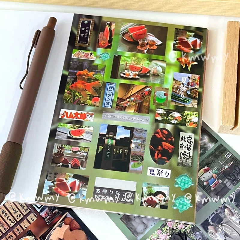 32piece/book Y2K Retro Cute Bear Diary Sticker for Phone Camera Journal Postcard DIY Kawaii Decoration Sticker Gift