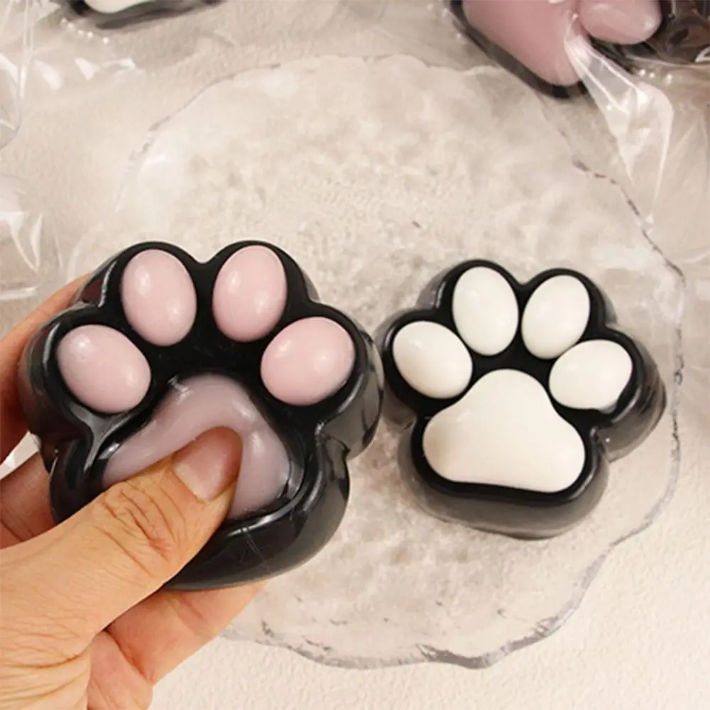 Cat Paw Mochi Taba Squishy Fidget Toy Antistress Black Cat Foot Slow Rebound Pinch Decompression Squeeze Toy Stress Relief fidget toys anti stress toy cat paw squeeze toy release pressure toy squishy toys decompression toy sensory toys stress relieving toy