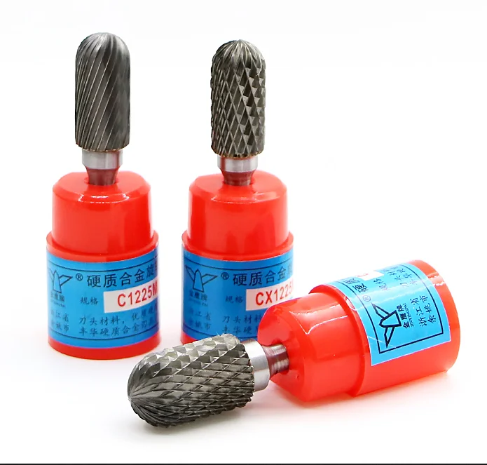 

1pc Carbide Rotary Burrs Cylindrical Cut Tungsten Carbide Rotary Burrs Cutting Die Grinder Bit Woodworking Milling CNC Tool