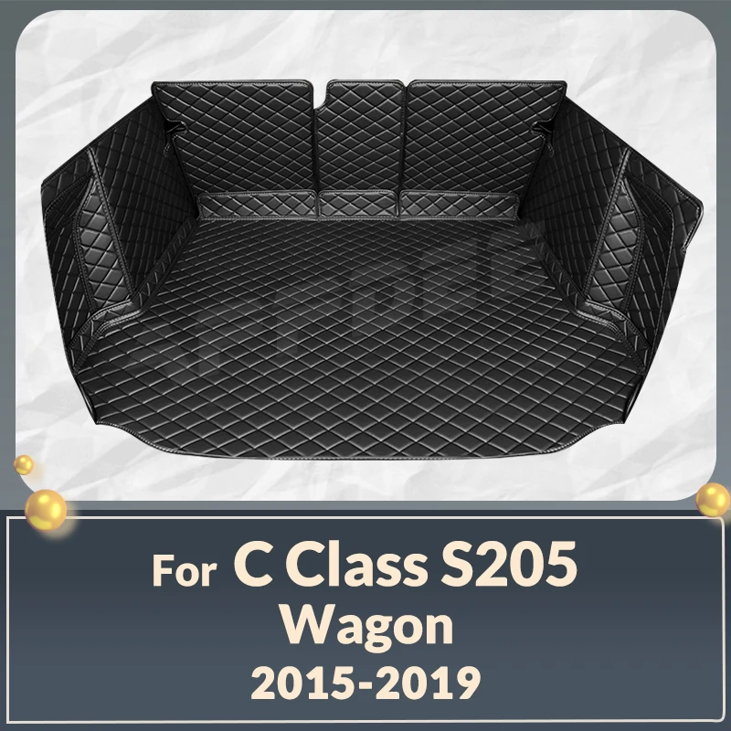 

Full Coverage Trunk Mat For Mercedes Benz C Class Wagon S205 2015-2019 18 17 16 Car Cover Pad Interior Protector Accessories