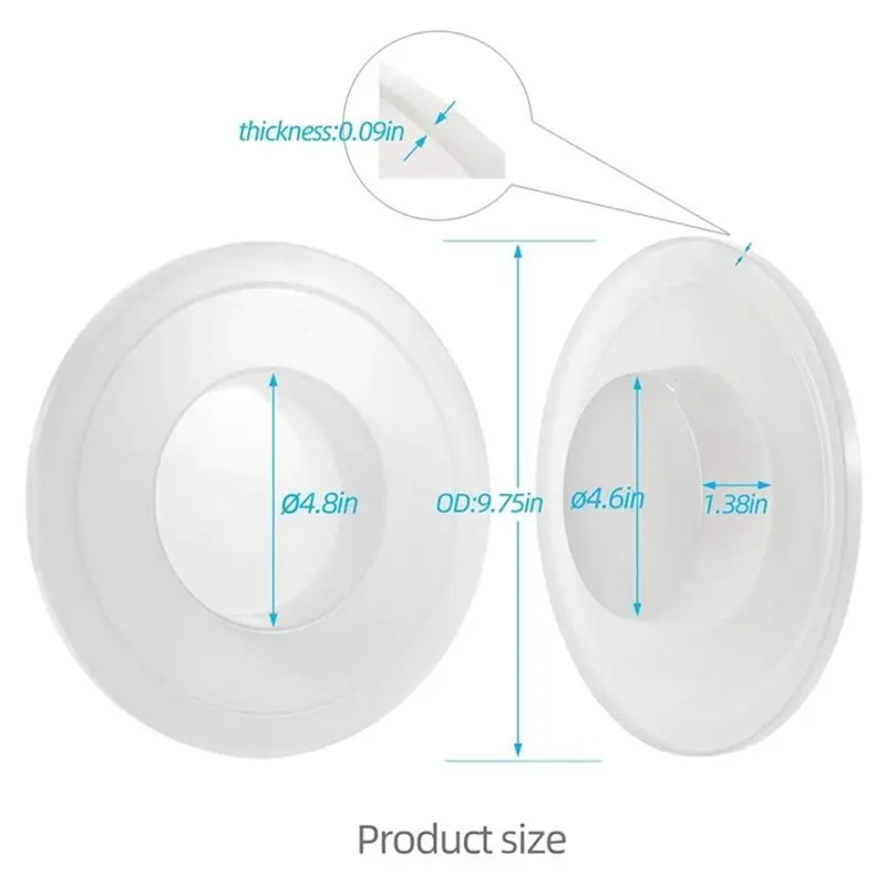BABZ-(4팩)-키친에이드 6쿼트 볼 발효 뚜껑용 믹서 볼 커버 - 리프트 모델 KV25G 및 KP26M1X
