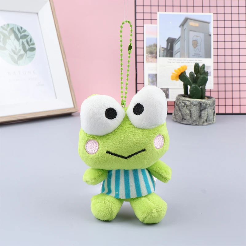 Sanrio Cute Kero Kero Keroppi Plush Doll Backpack Pendant Anime Cartoon  Cute Cute Frog Keychain Boy Girl Toy Holiday Gift - AliExpress