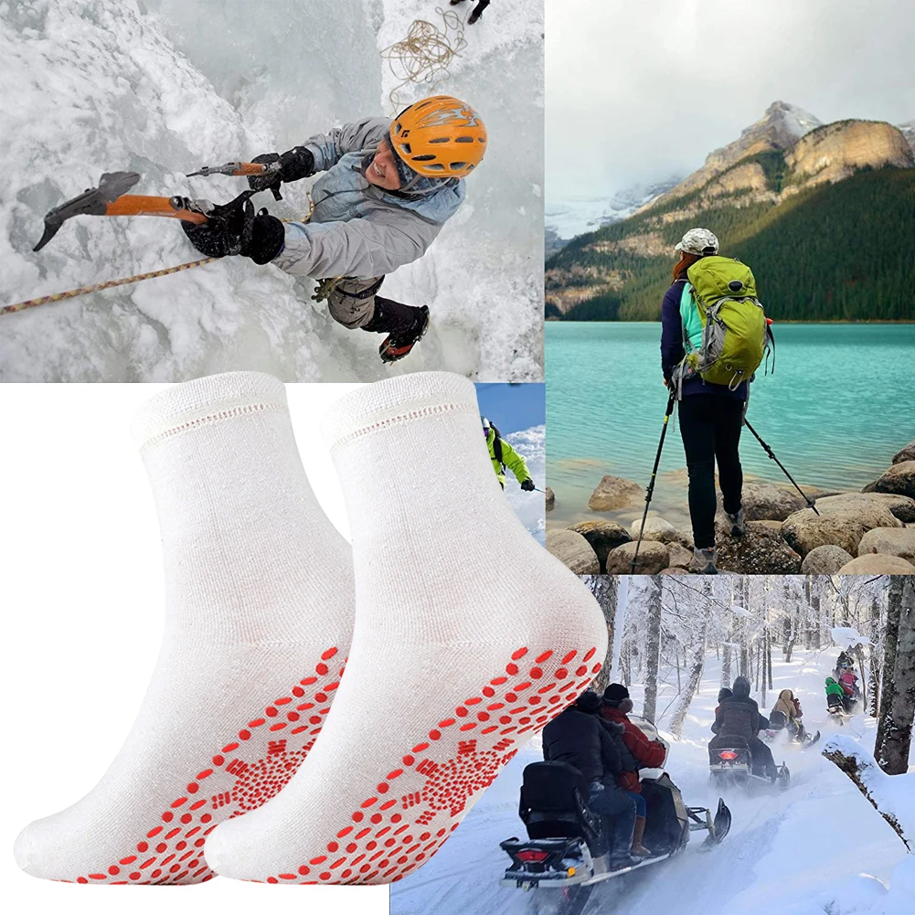 Winter Self Heating Socks Anti-Freezing Multifunctional Sports Warm Stockings Breathable Anti-Fatigue for Fishing Camping
