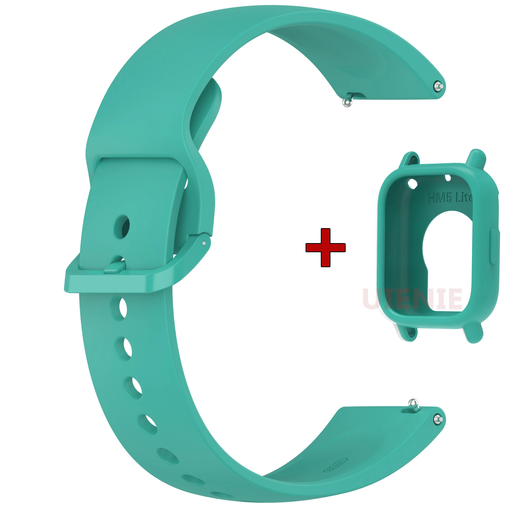 Silicone Sport Watchband with Case