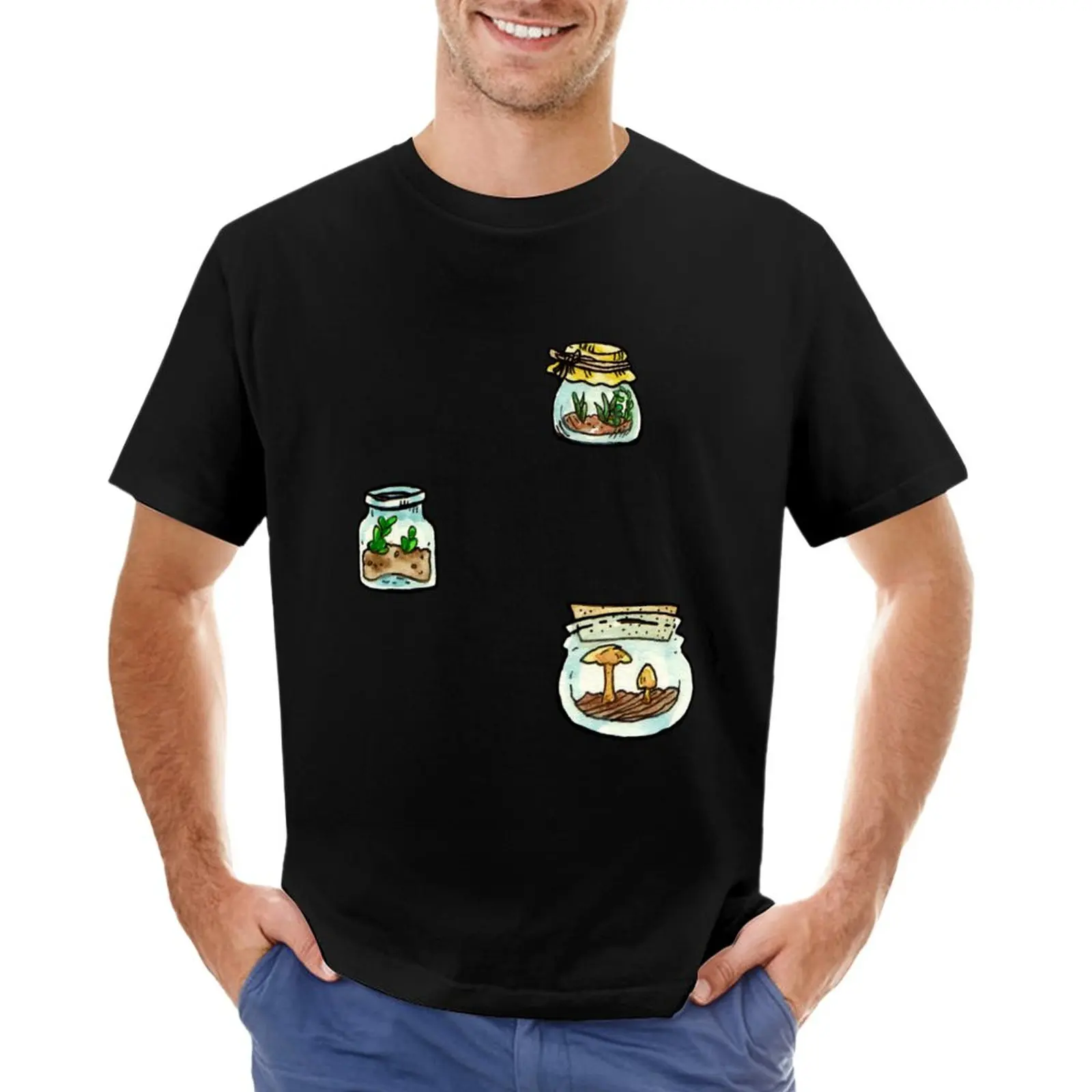 T-Shirt Tiny Terrariums Magliette Personalizzate Progetta Il Tuo Anime Fruit Of The Loom Magliette Da Uomo