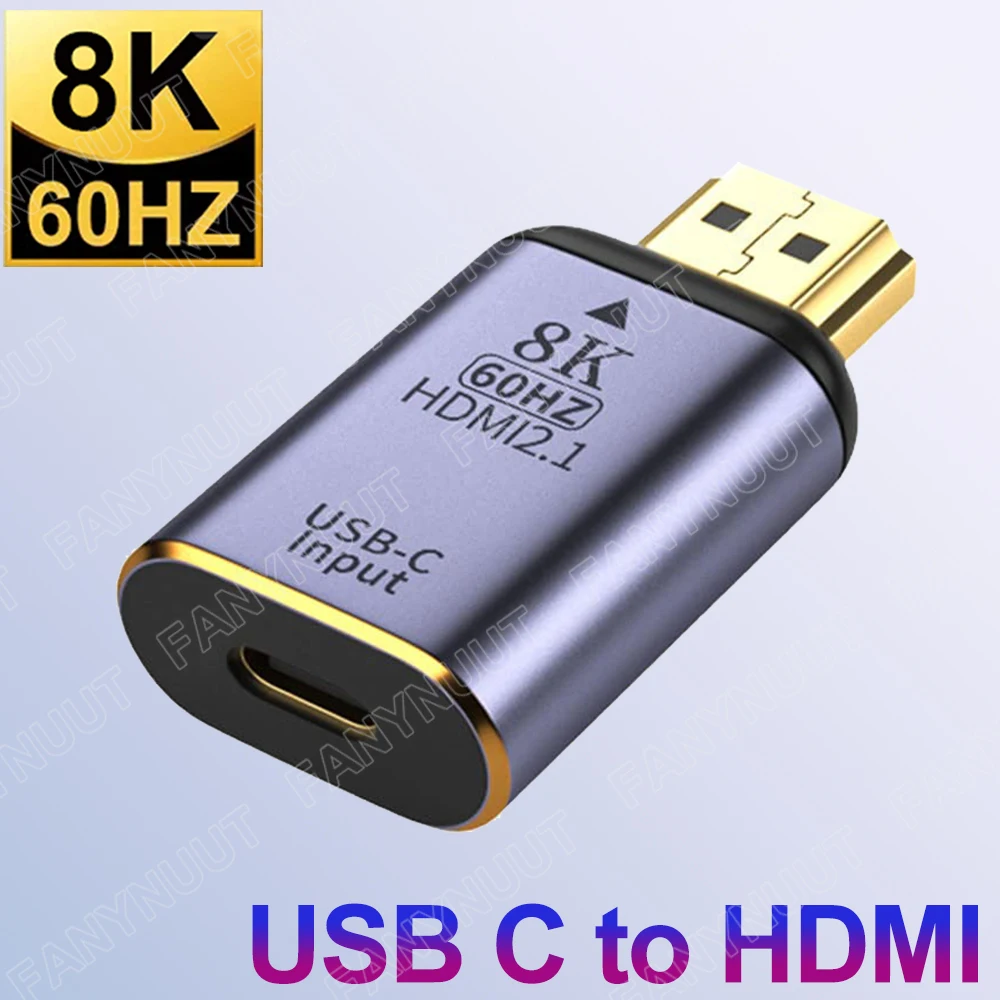 

Адаптер USB C-HDMI 2,1, 8K @ 60 Гц