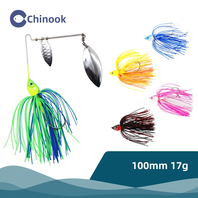 

Chinook Spinner Bait 17g wire bait Metal Lure Hard Fishing Lure Spinner Lure Spinnerbait Pike Swivel Fish Tackle Wobbler Fishing