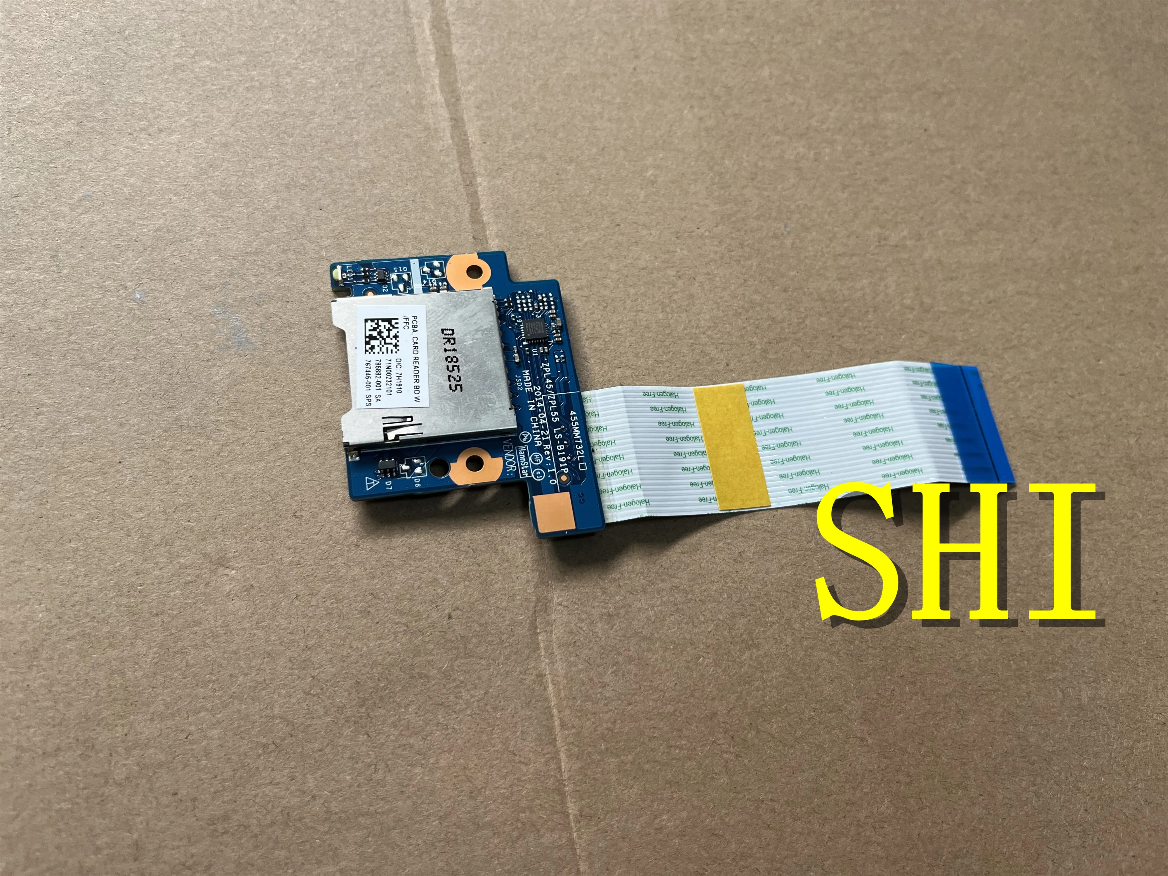 Ls-B191P Usato Originale Per Hp Probook 450 455 G2 455Mm732L 15.6 "Test Del Lettore Di Schede Buona Spedizione Gratuita 785882/767445-001