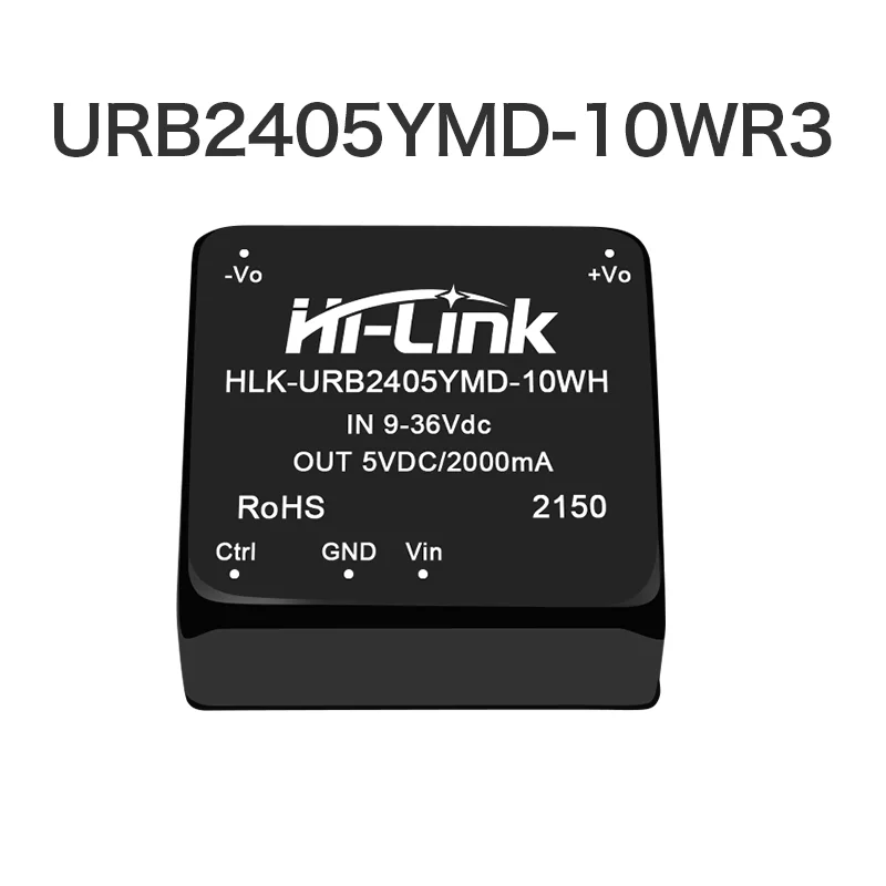 2pcs/lot Hi-Link 10W DC/DC converter 24V to 5V 2A step down transformer URB2405YMD-10WR3 DC DC power supply