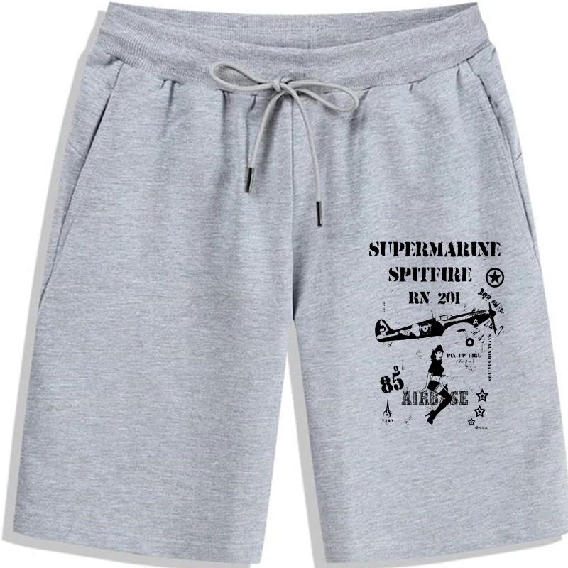 2019 Nuovo Arrivo Pantaloncini Da Uomo Nuovi Pantaloncini Stampati In Puro Cotone Da Uomo Herren Spitfire Rc Flugzeug Pilot Flieger Aviation Fliegersh