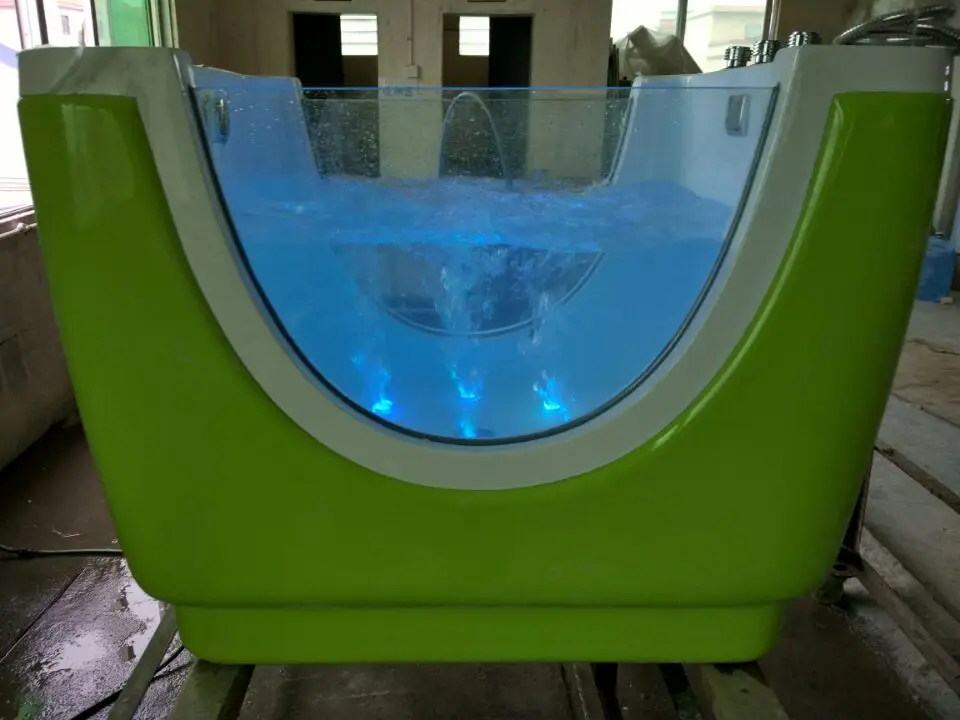 Environment-friendly Colorful Acrylic whirlpool Kid Baby Spa Baby Massage Freestanding Bathtub Children Bath Tub