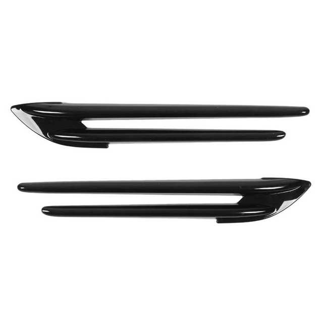 Fender Vent Decor High Gloss Side Fender Fin Vent Trim ABS for Auto Spare Parts