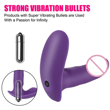 IKOKY Silicone Vibrator Vaginal Massage Wearable Dildo Adult Sex Toys for Woman Female Masturbator G Spot Clitoris Stimulator 6