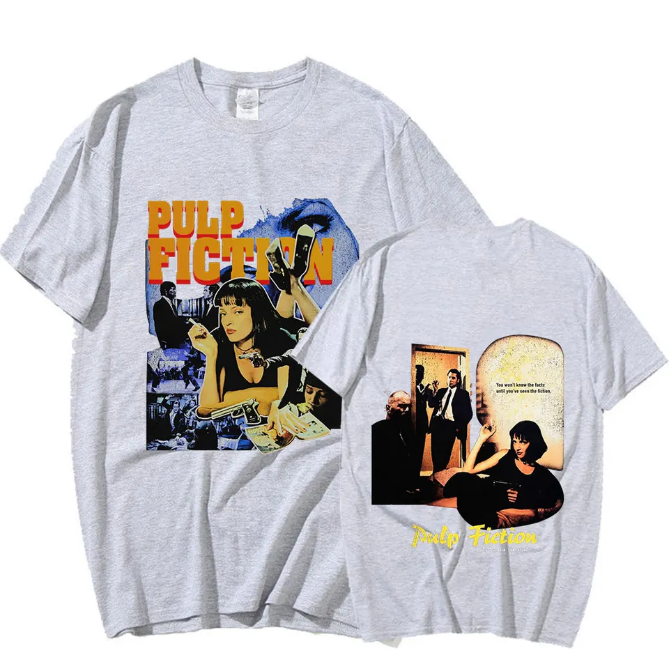 トップス 90s Pulp Fiction T-shirt Vintage 90s Black Pulp Fiction Single Stitch T-Shirt - X-Large