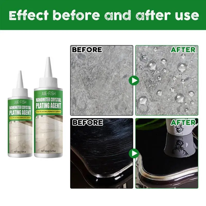 marble polishing brightening agent 200g safely removes grease grime and watermarks marble cleaner and polish nano crystal Stone Crystal Plating Agent Automotive Home Furniture Marble Anti Scratch Hydrophobic Polish Waterproof StainProof Coating Spray