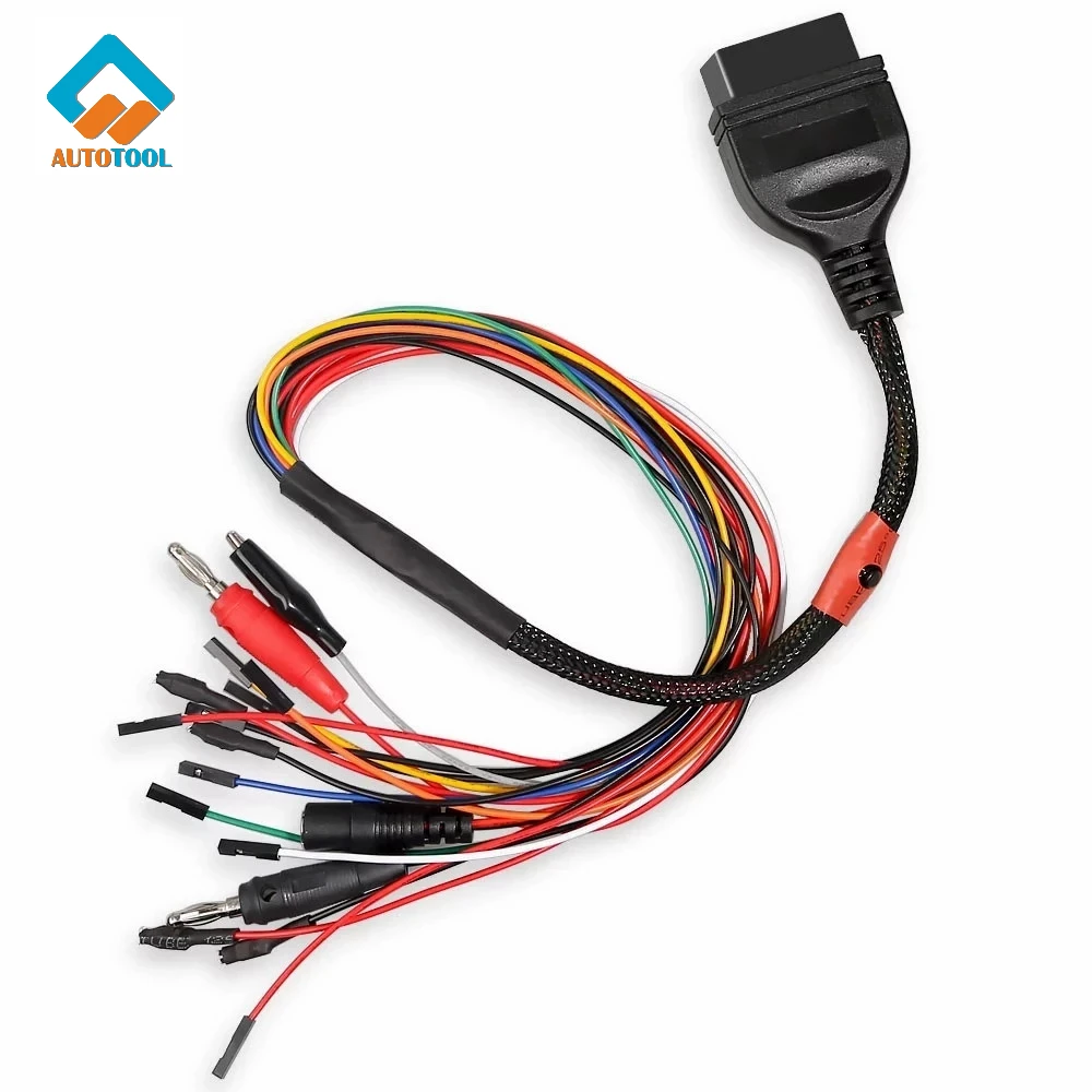

MPPS OBD2 Diagnostic Adapter Breakout Tricore Cable Ecu Bench Pinout Programming OBD 16PIN Jumper with 12V Switch
