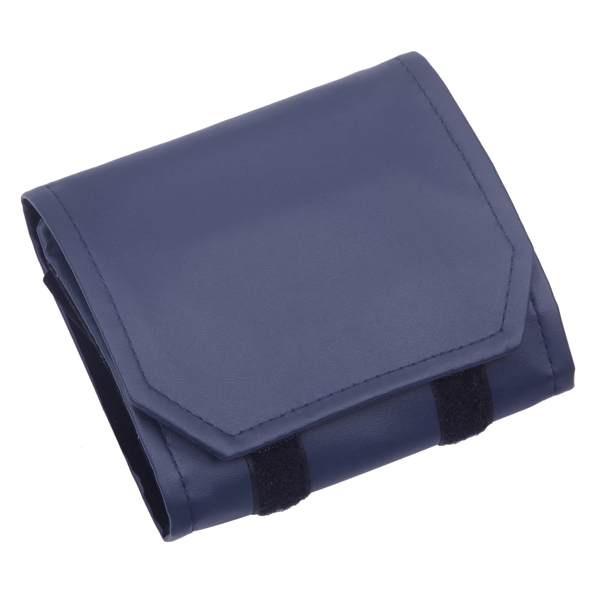 Portable Travel Jewelry Organizer Roll Foldable Flannel High Capacity For Journey-Rings Necklaces Jewerly Storage Bag Small Size