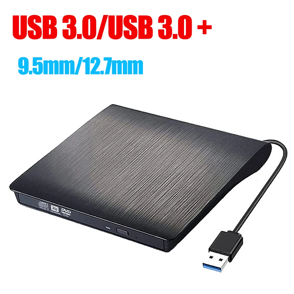 USB 3.0/USB 3.0 + Type-C Optical Drive Case9.5mm/12.7mm Slim DVD External Enclosure SATA To USB CD ROM ODD Case Box ODD Caddy cd dvd drive