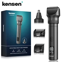 Kensen S29 Hair Tirmmer for Men 2 in 1 Adjustable Hair Clipper Kit Electric Razor Dry/Wet Hair Cutting Machine Nose Hair Trimmer 1