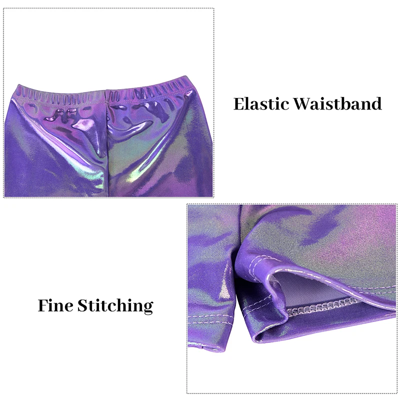 Girls Four-Piece Gymnastics Leotards Fashion Print SleevelessTank Dancewear with shorts and headband children dance leotards gymnastics dancewear sets