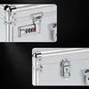Hard Side Briefcases Aluminum Document Case with Handle Design Built-in Sponge Truck Storage Organizer Chest With Security Lock 2