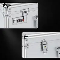 Hard Side Briefcases Aluminum Document Case with Handle Design Built-in Sponge Truck Storage Organizer Chest With Security Lock 2