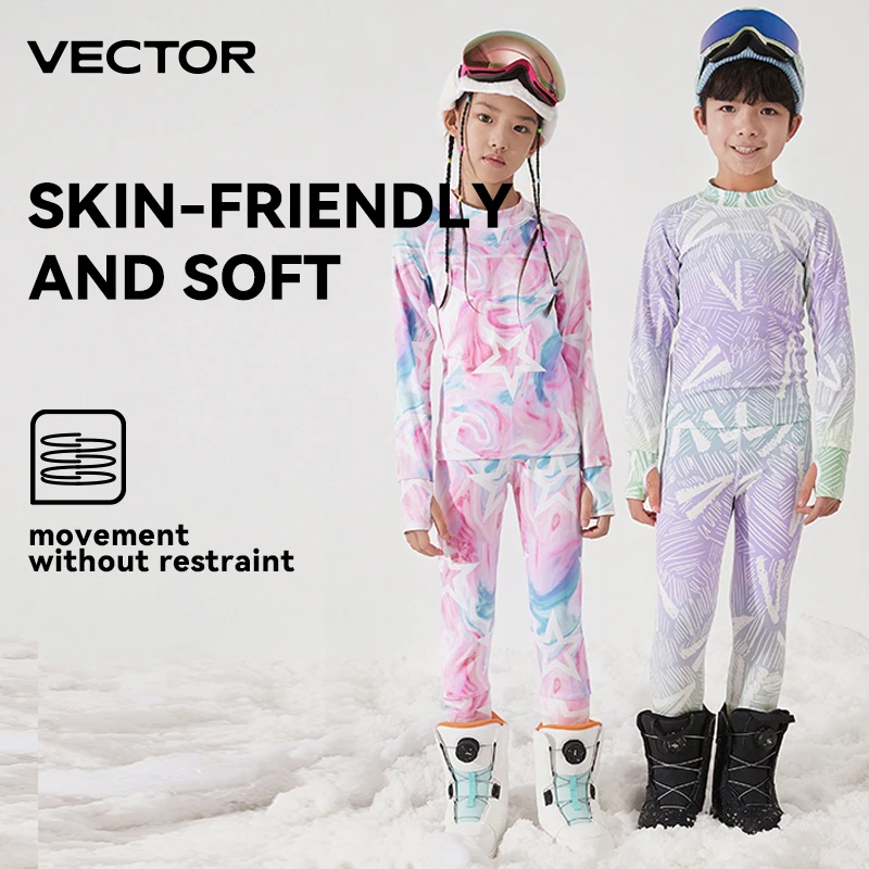 Children's Ultra Soft Winter Quick Dry Base Layering Set Microfiber Fleece Thermal Underwear Long Johns Set Clothes