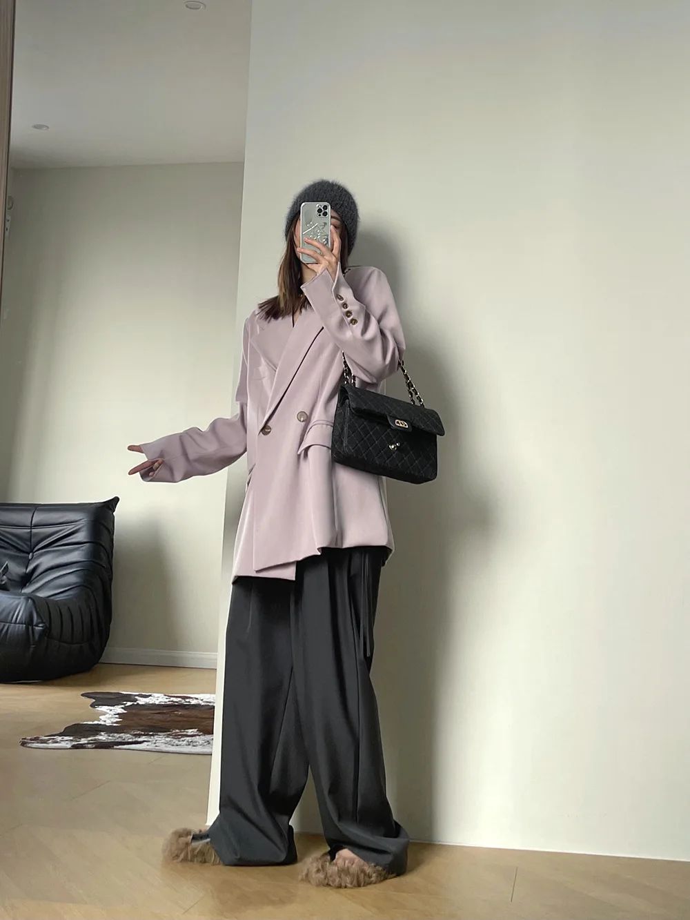 

New Raw Edge Split Suit Jacket Women's 2022 Early Autumn New Loose Casual Small Suit Women's Clothing