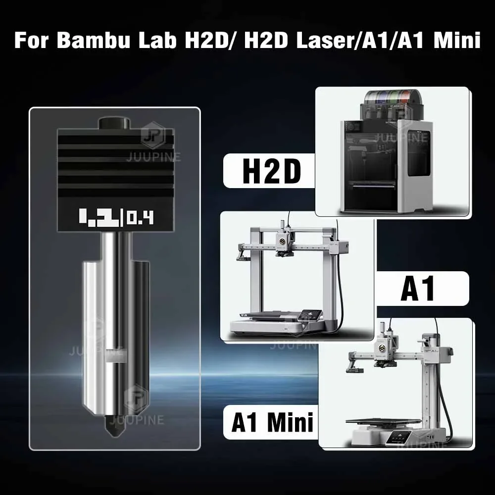 For Bambulab H2D Nozzle Head Assembly High-Speed Hotend 0.4mm