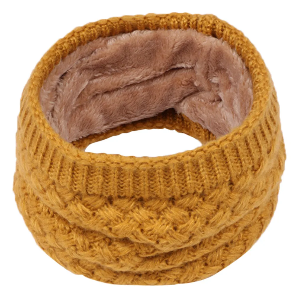 3-15 Years Kids Winter Scarf For Children Knitted Baby Ring Scarf Children Scarf Neck Cotton Thickened Collar Scarves For Girl 6