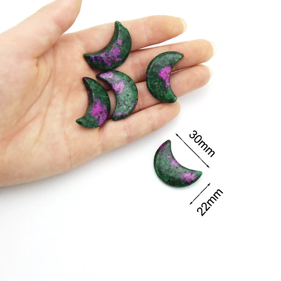 30 mm geschnitzte Mond-Edelsteine, natürlicher Achatstein, Mineralkristall, Quarz, Chakra, Felsen, Heilung, Zuhause, Raumdekoration, Aquarium-Dekoration – Detail 8