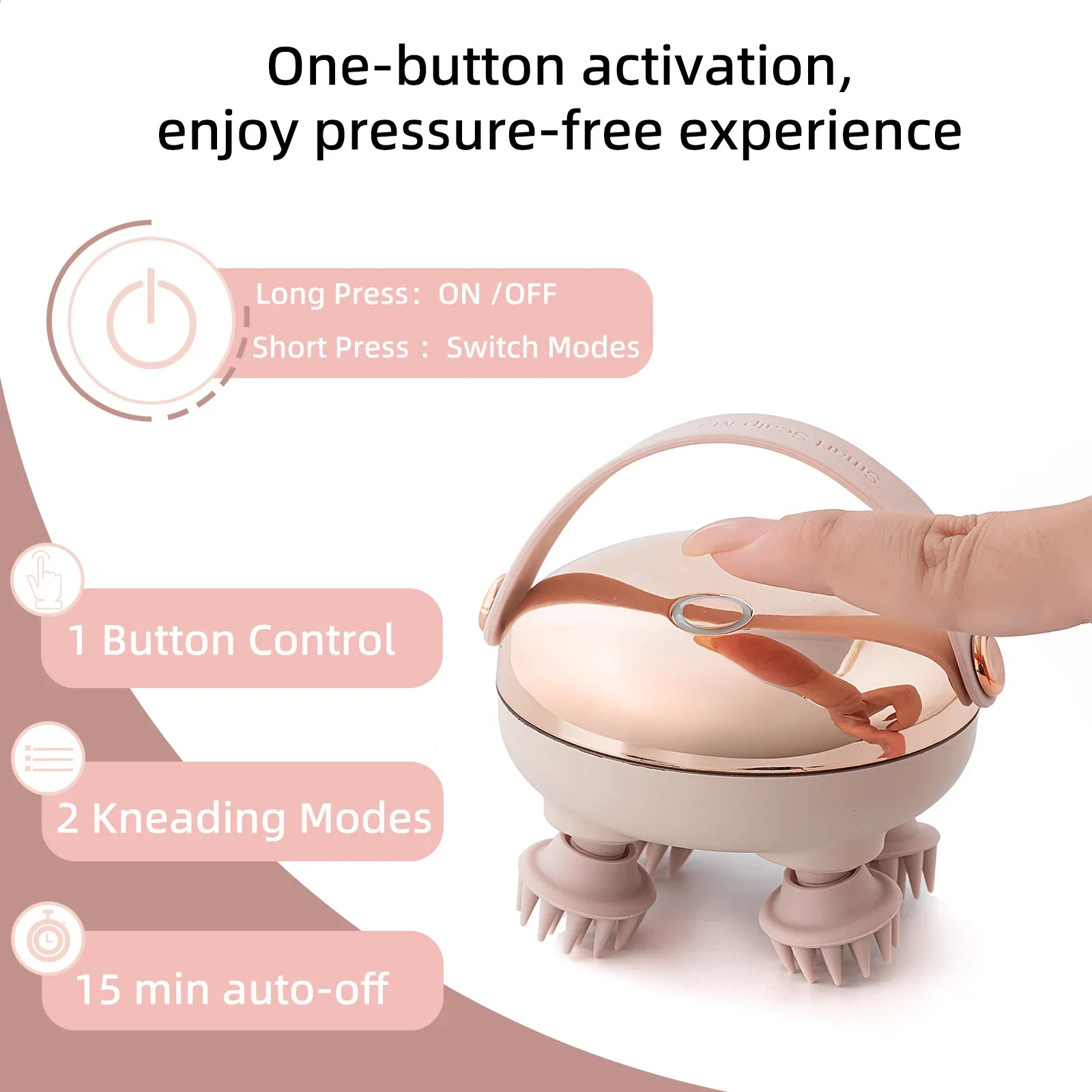Portable Multifunctional Head Massager for Relaxation