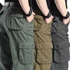Men Fashion Formal Casual Plus Size cargo Pants Men Loose Straight Elasticity Pants Safari Style Fashion Versatile Trousers
