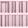 SHIDISHANGPIN Half Lashes Cat Eye Lashes 3D Natural Winged End Eye Elongated Eyelashes Fox Eye lashes Faux Mink Eyelashes Makeup