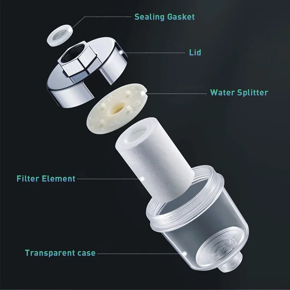 Water Purifier Filter Universal Water Purifier Faucet Filter for Kitchen Bathroom Shower Washing Machine Household Water Filter High Density PP Cotton