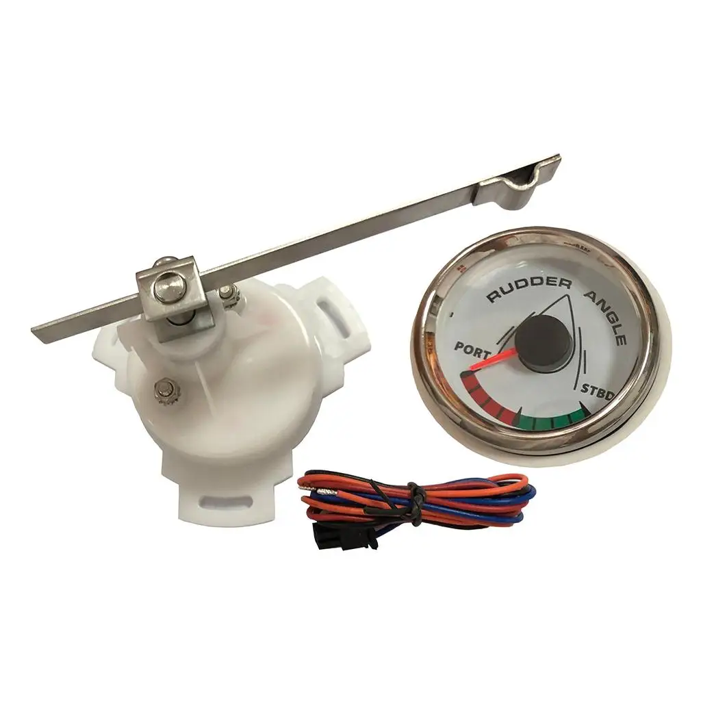 

9-32V 52mm 2'' Rudder Angle Gauge 0-190ohm with Sensor for Marine Boat Waterproof Dust-Grade
