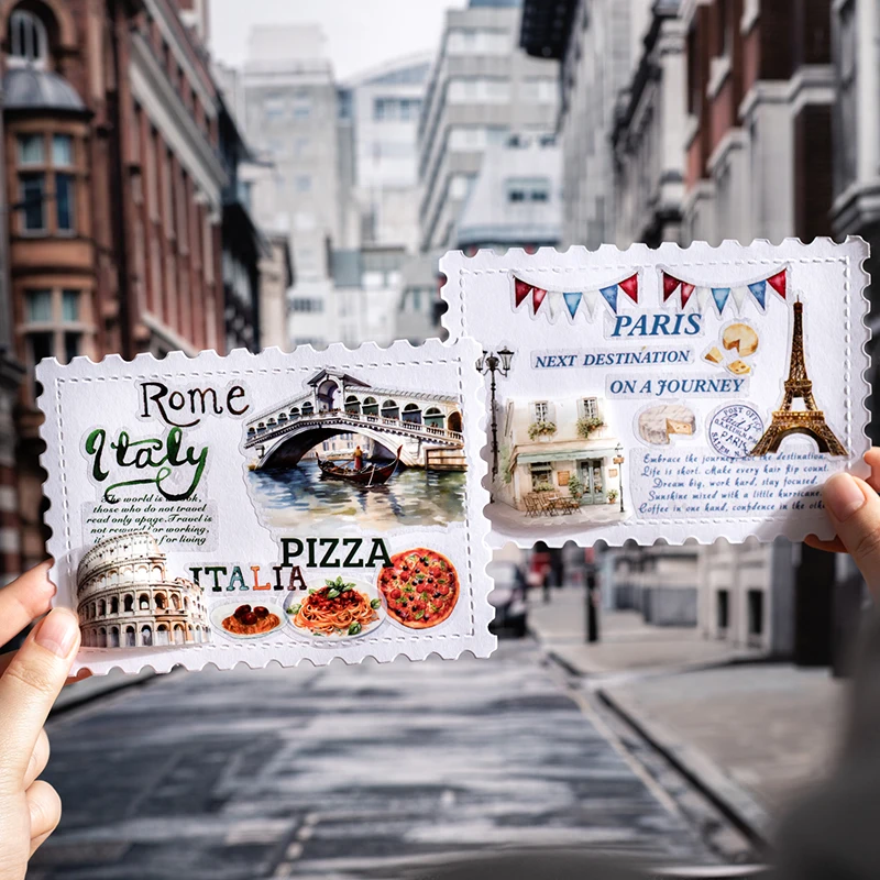 World Travel Decorative Tape Stickers for Journals & Scrapbooking - Creative DIY Supplies