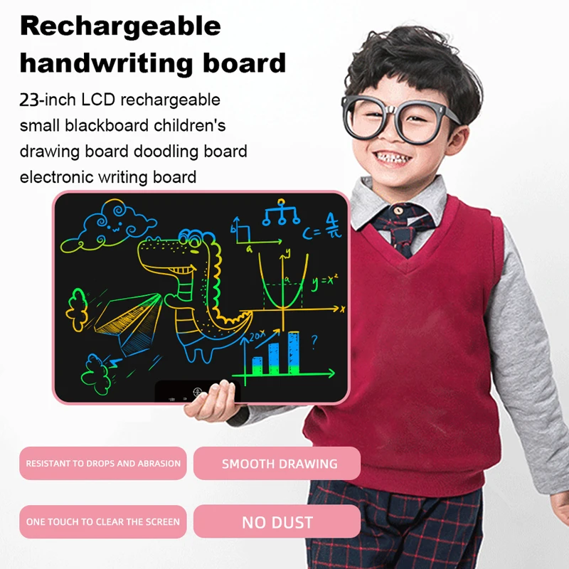 18 23 Inch LCD Writing Drawing Tablet Rechargeable Digital Colorful ...