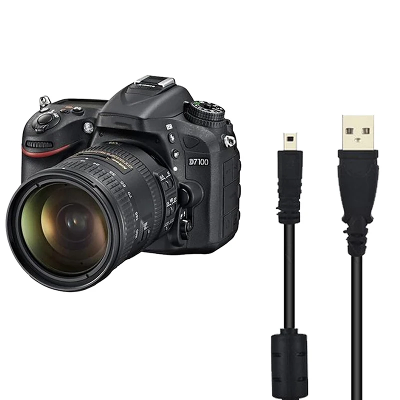Cavo USB Dati E Ricarica 1,5m Per Nikon D750, D7200, D5300 E Altre Reflex | Trasferimento File E Alimentazione