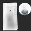 50pcs Food Grade Transparent Clear 8Oz 16Oz Food Flat Bottom Pouch Coffee Bean Food Plastic Seal Ziplock Packaging Bags 2
