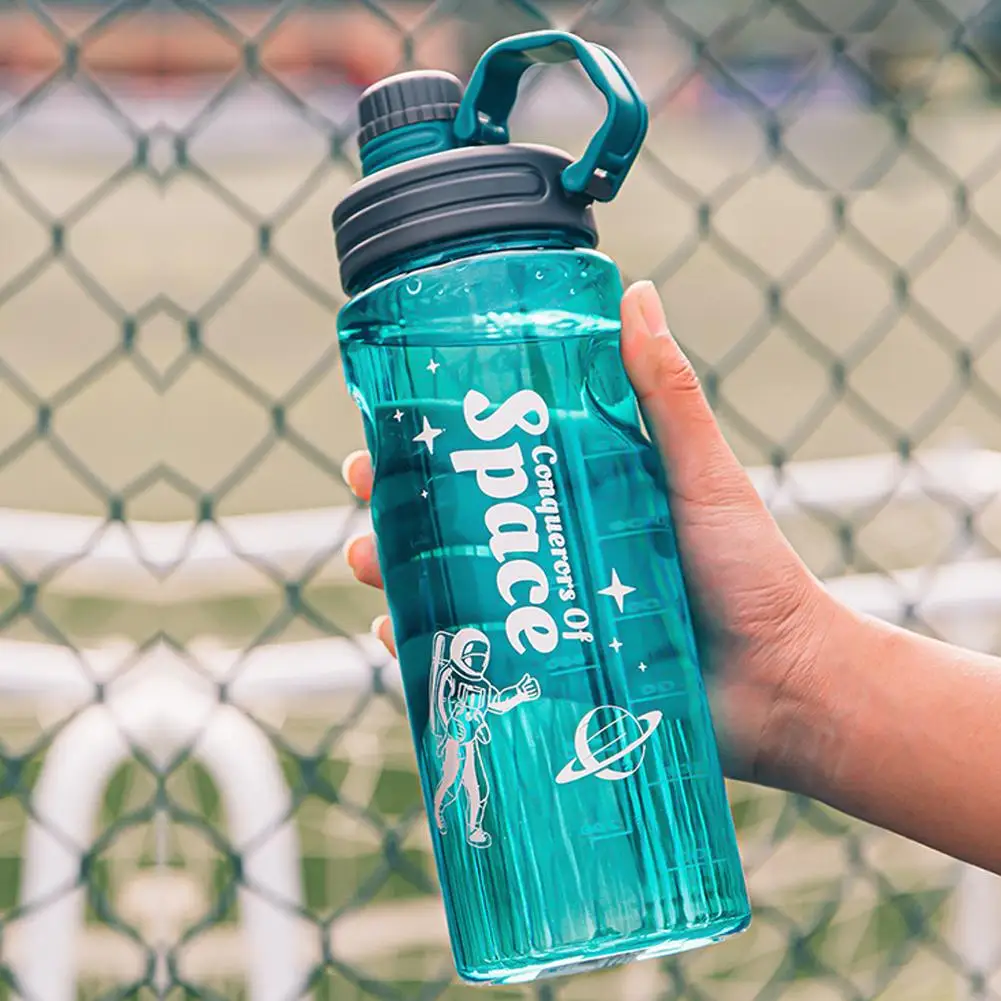 

2l Large-Capacity Outdoor Travel Water Bottle Portable Drinking Cup With Filter Handle For Fitness Sports