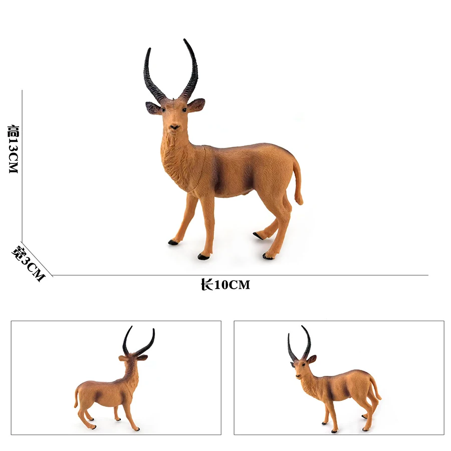 Oenux African and Wild Tiger Lion Figurine Educational Toy Set