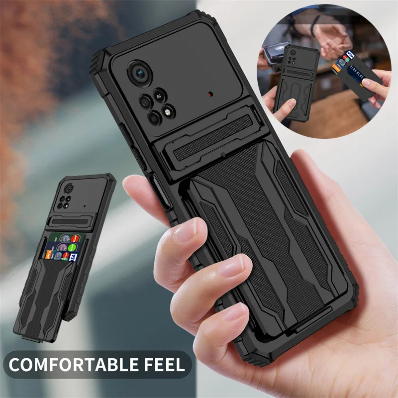 Чехол для Poko Little X4 Pro X4Pro Pocox4pro с отделением для карт