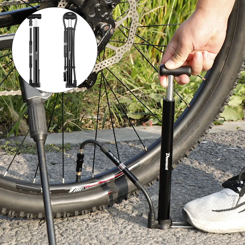 

Универсальный портативный велосипедный насос высокого давления, воздушный насос с манометром для вилки и задней подвески, амортизатор для горного велосипеда