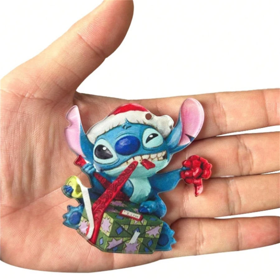 Christmas Ornament 1pc Stitch Holiday Hanging Classic Style Acrylic Christmas Tree Decoration